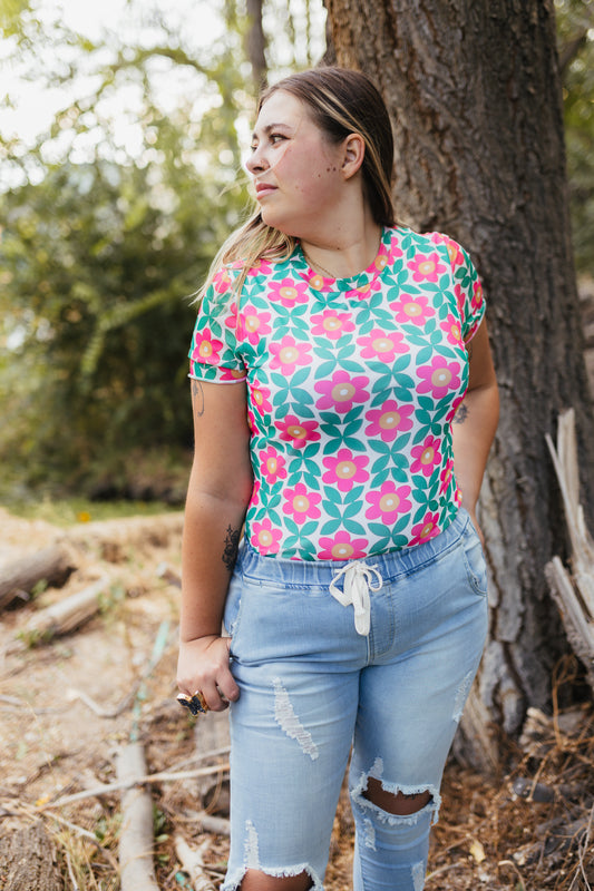 Retro Floral T-Shirt